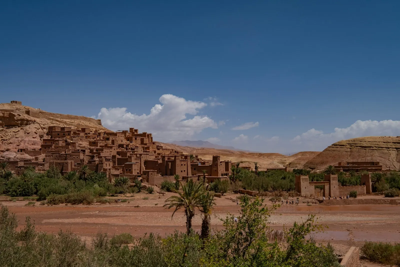 Kasbahs and ksour of southeastern Morocco Historic earthen kasbah in the Moroccan desert